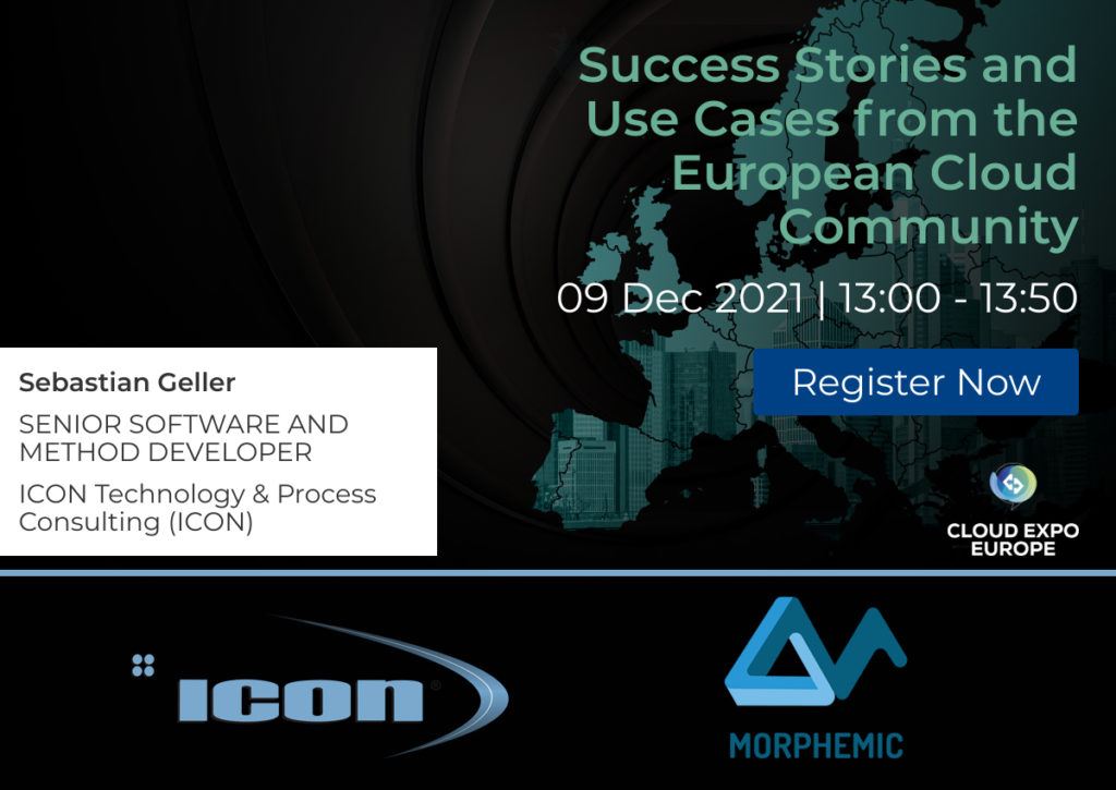 Icon is presenting at the horizon cloud summit 2021 in frankfurt